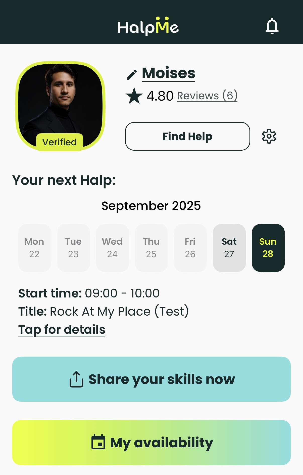 HalpMe Dashboard Interface