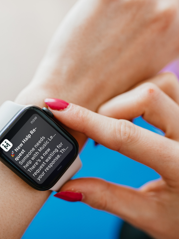 HalpMe Watch Notification